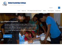 Tablet Screenshot of globalcambridgecollege.com